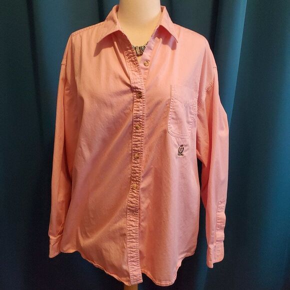 Wrangler Tops - Vintage 100% thick cotton Barbie Pink Wrangler button down. XXL